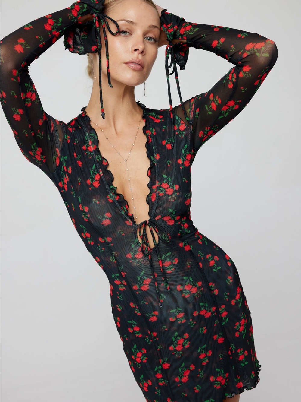 Resa- Sloane Mini Dress in Rosette